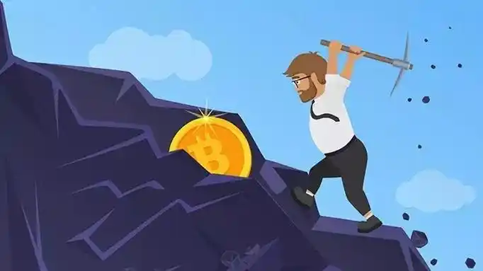 A miner checking the status of his mining rig.