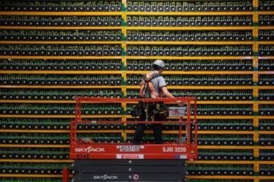 A well-maintained cryptocurrency mining farm