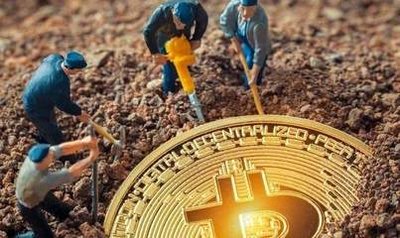 A large scale mining farm with rows of mining rigs.