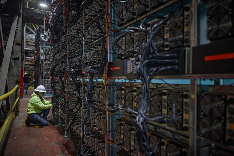 A state-of-the-art mining rig showcasing GPU setups