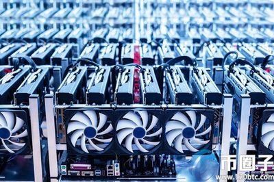 Close-up of advanced mining rig hardware in operation