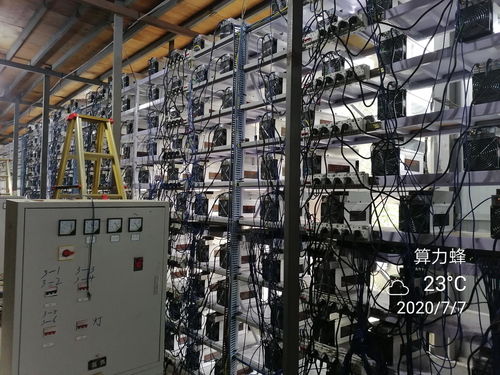 Image of a modern mining rig with high processing power.