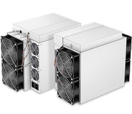 Close-up of a high-performance mining rig component with cooling fans